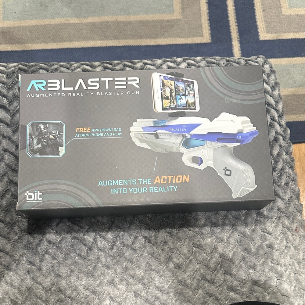 Augmented Reality Gun - White and Blue